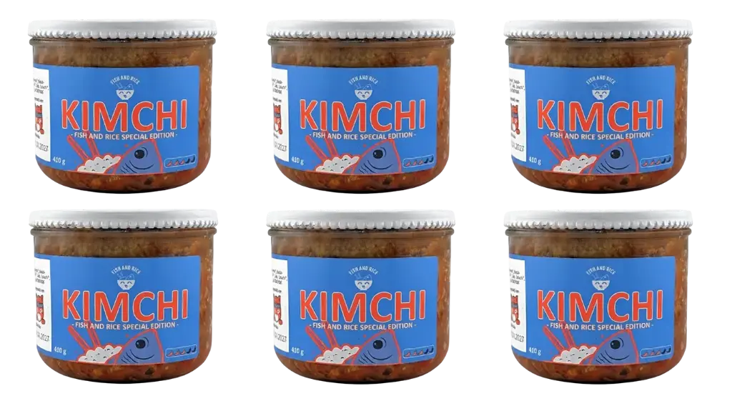 FISH AND RICE Kimchi - 6er Paket