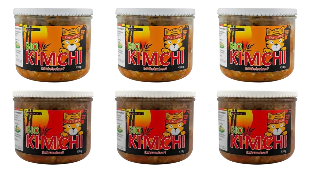 PANJANS Kimchi 6er Paket - 3x Mittelscharf / 3x Extrascharf